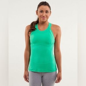 Lululemon Run: Make It Count TankVery Green / Fresh Teal- Size 6